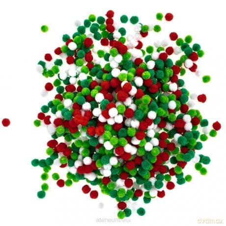 Pompony poliestrowe 1cm 1000szt