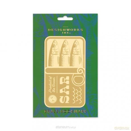 Zakładka do książek metalowa duża - Sardines