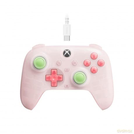 8BitDo Ultimate Mini Wired Xbox Pad clear pink