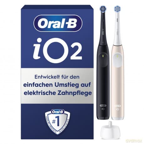 Oral-b iO Series 2 Duo Pack Night Black + Calm Pink