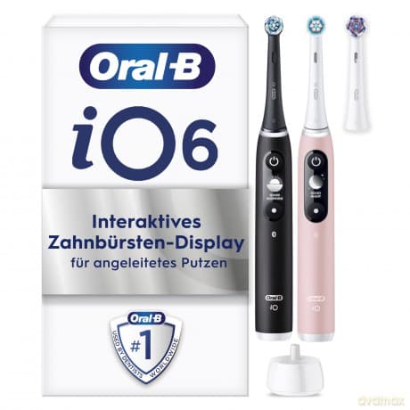 Oral-b iO Series 6 Duo Pack Black Lava + Pink Sand