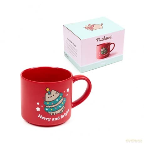 Kubek porcelanowy Świąteczny kot Pusheen XMUG449