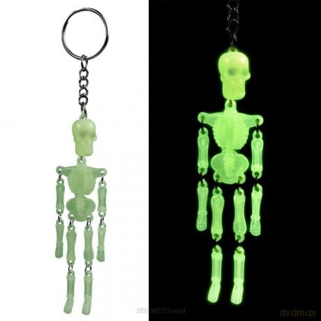 Brelok świecący w ciemności kościotrup