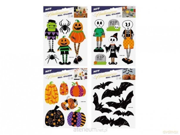 Naklejka na ścianę Halloween 26x19cm 2ark