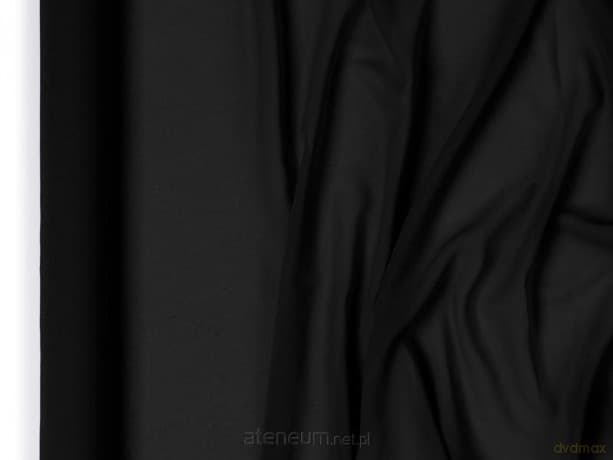 Bieżnik szyfonowy czarny 0,48x5m