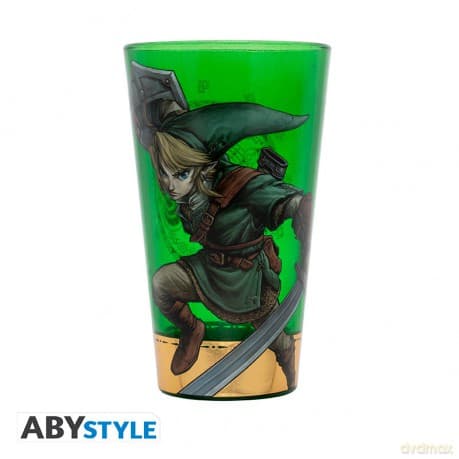 THE LEGEND OF ZELDA - Premium Large Glass - 400ml - Link box
