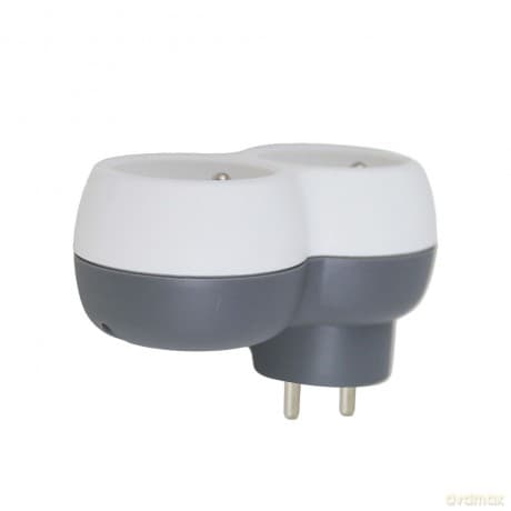 Esperanza Rozgałęźnik Elektryczny 2 Gn. Biało-Szary