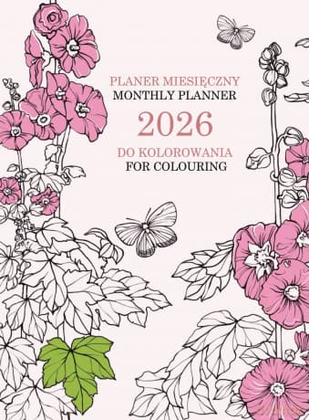 Planer 2026 miesięczny kolorowanka