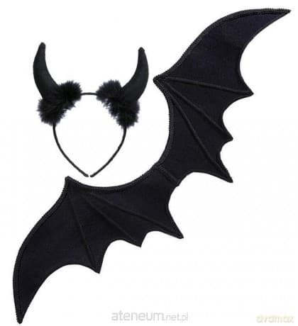 Zestaw akcesoriów diabełka czarny