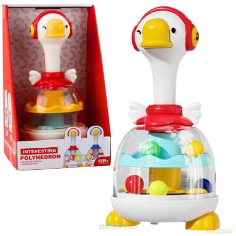 Bączek z kuleczkami zjeżdżalnia dla kulek gęś