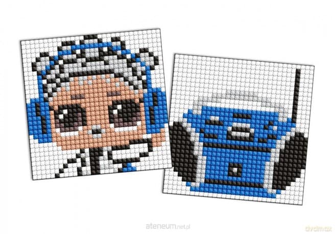 Diamentowa mozaika na magnes - LOL Boombox 9x9 cm