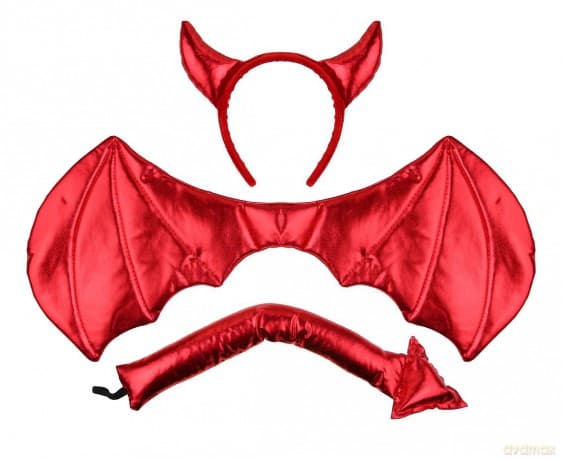 Zestaw czerwony diabełek