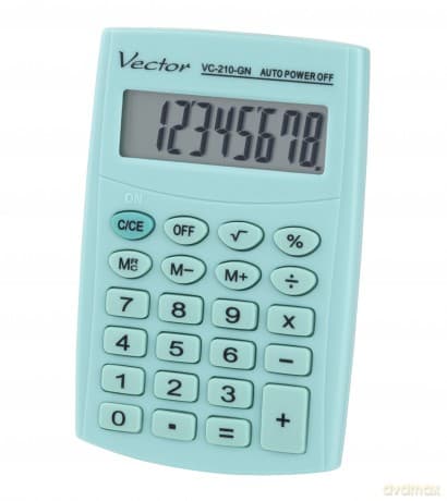 Kalkulator kieszonkowy Vector VC-210 GN
