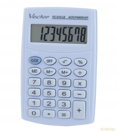 Kalkulator kieszonkowy Vector VC-210 LB