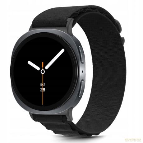Pasek Tech-Protect Nylon Stripe na Samsung Galaxy Watch 40 / 44 / 46 mm - czarny