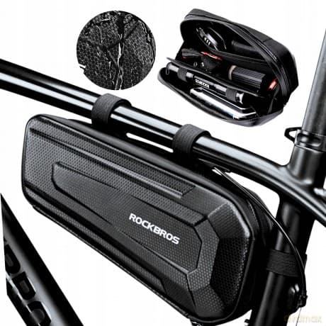 Torba rowerowa Rockbros B66 wodoodporna na ramę - czarna