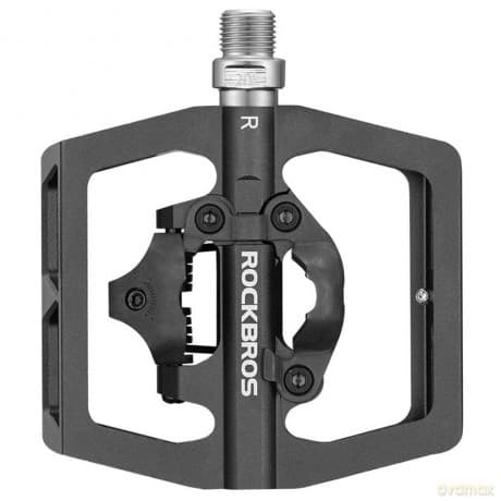 Zestaw pedałów rowerowych Rockbros PD15-BK ze stopu aluminium - czarne