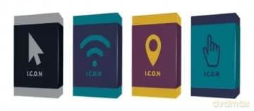 Gumka do mazania Icon Int pudełko A 24