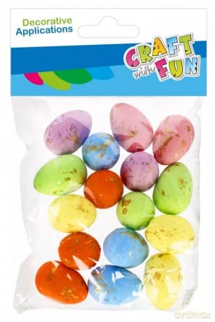 Ozdoba Dekoracyjna Styropianowe Jajka 35mm 16szt Wielkanoc Cratf With Fun 531820
