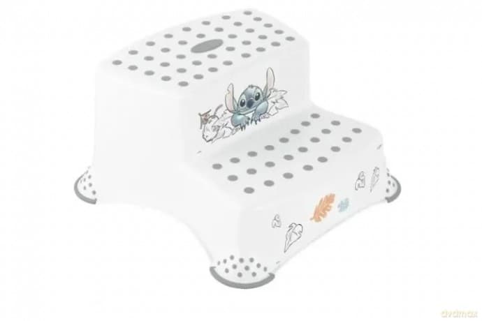 Podest 2 stopniowy antypoślizgowy Stitch biały