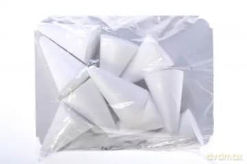 Styropianowe ozdoby choinkowe, choinki (10 sztuk)