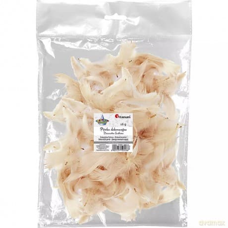 Titanum Piórka 5-12 cm, 16 G - Beżowe