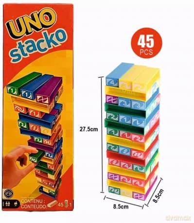 UNO gra Stacko Jenga Block Game 43535 /4