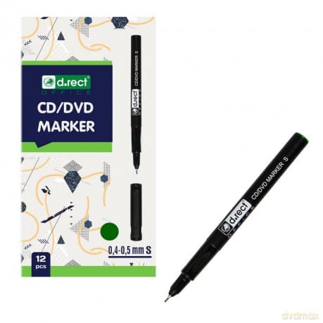 Marker D.Rect Cd 0.4-0.5 S Zielony 12szt