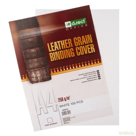 Okładka D.Rect Skóra A4 Biała 100ark