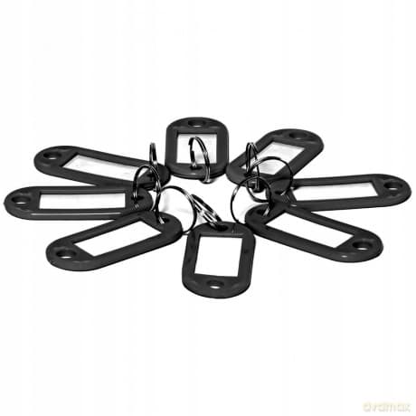 Zawieszka Do Kluczy D.Rect Czarny 10szt