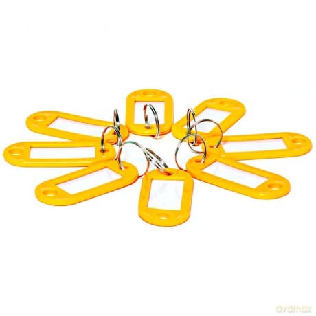 Zawieszka Do Kluczy D.Rect Żółty 10szt
