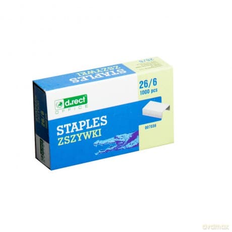 Zszywki D.Rect 26/6 A1000 10szt