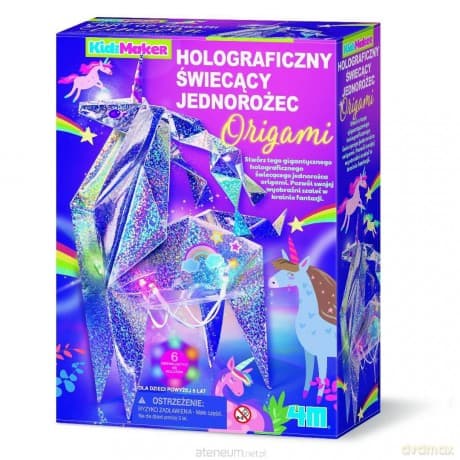 KidzMaker Holograficzny świecący Jednorożec