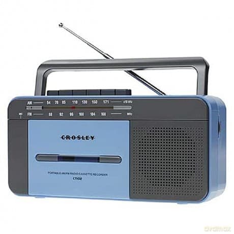 Crosley (Uk Version): Ct102 Cassette Player (Blue/Grey) (UK Adapter)