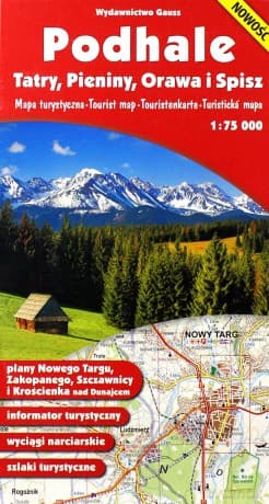Podhale Tatry Pieniny Orawa I Spisz Mapa 1:75 000