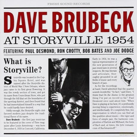 Dave Brubeck: At Storyville 1954