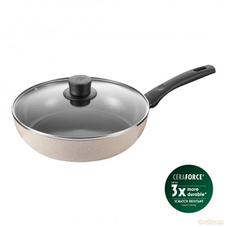 Ballarini - Ledro Saute Pan with Lid - Beige - 28 cm