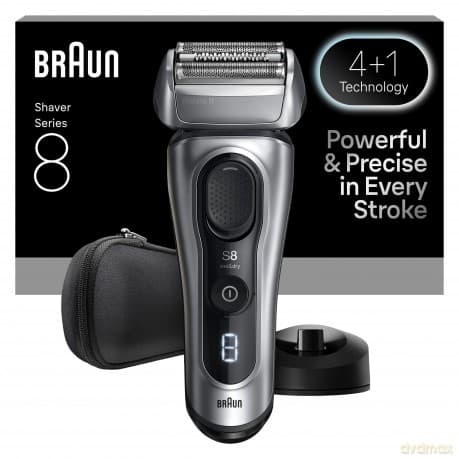 Braun - Series 8 Electric Shaver - SensoAdapt, Charging Stand, 8617S - Silver