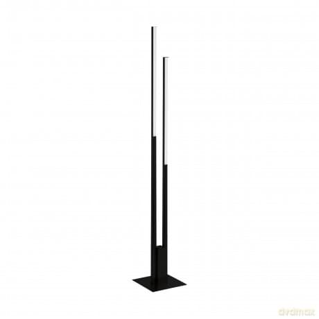 EGLO - Fraioli-Z Smart Floor Lamp - Black - RGB & Tunable White - Zigbee & Bluetooth