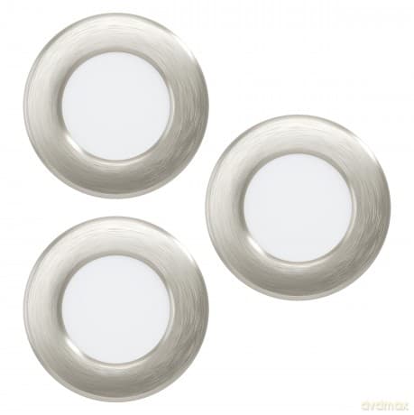 EGLO FUEVA 5 Recessed LED Light Set - 86mm - Satin Nickel