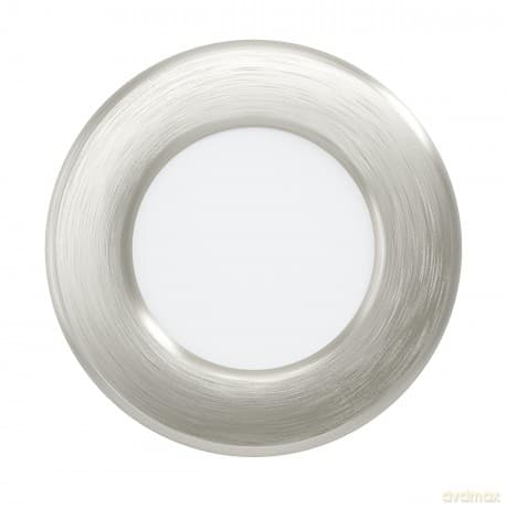EGLO FUEVA 5 Recessed LED Spotlight Ă86mm - Brushed Steel