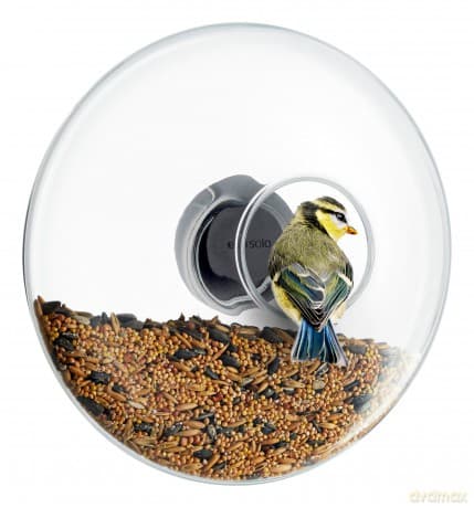 Eva Solo - Window Bird Feeder 20 cm - Clear Glass & Frost-Resistant