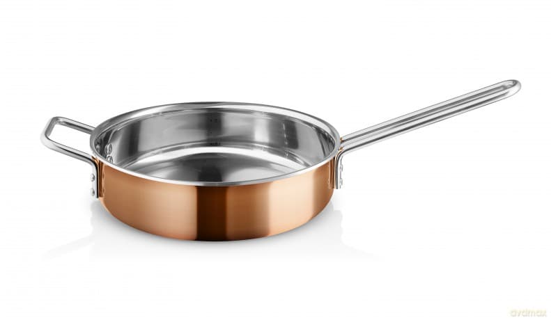 Eva Trio - Copper Saute Pan - 24cm
