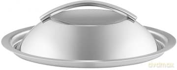 Eva Trio - Dome lid - Brushed steel - 16 cm