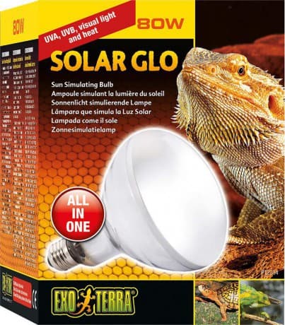 Exo Terra - Solar Glo 80W Uva/Uvb Heat & Sunlight E27 - (220.1818)