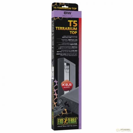 Exoterra - T5 Terrarium Top Reptile UVB Fixture - 35cm / 14 / 8W