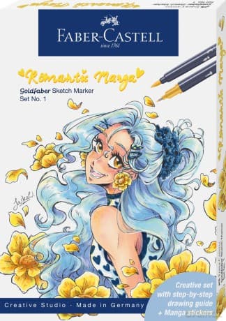 Faber-Castell - Gofa Sketch Marker Romantic Manga No. 1 - 8 pcs + 1 pencil (164701)