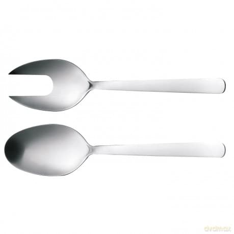Fiskars - FunctionalForm Salat Cutlery 2 Pieces - Matt Steel