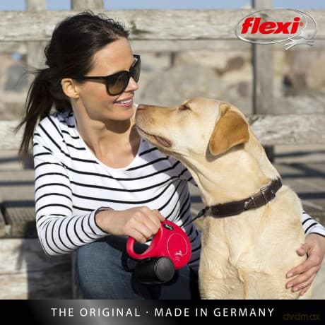 Flexi - Koppel New Classic - L - 5m Band - Olive - Max 50kg