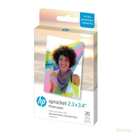 HP - Zink Paper For Sprocket Select 20 Pack 2,3x3,4